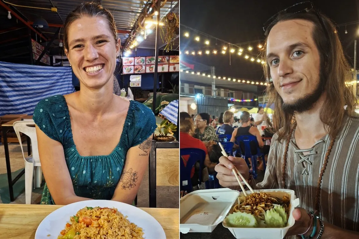 Mangiare cibo locale al mercato notturno permette di risparmiare viaggiando